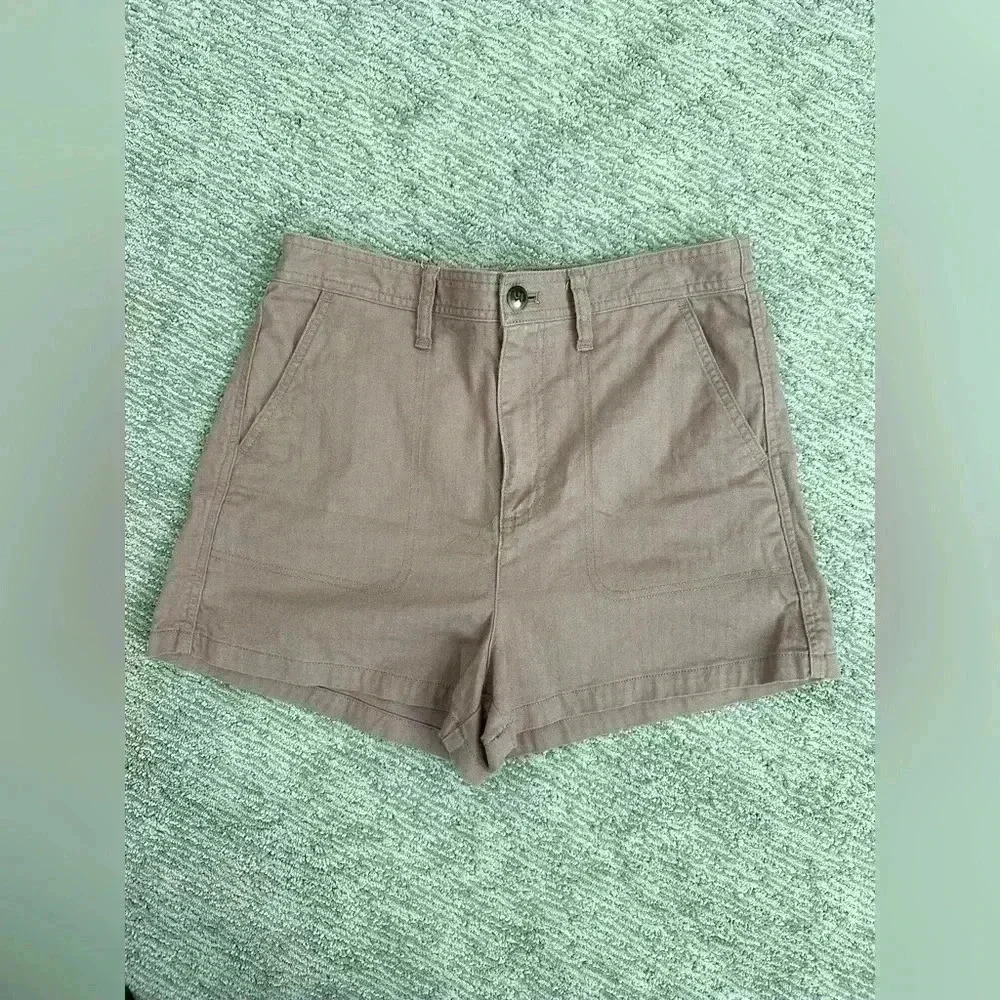 Madewell Mauve Pink Elastic Waist Shorts Size M